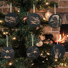 Load image into Gallery viewer, Ornament - Black - America - Set of 6