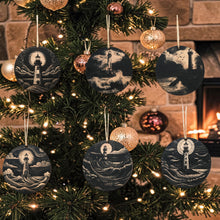 Load image into Gallery viewer, Ornament - Black - Lighthouses - Set of 6