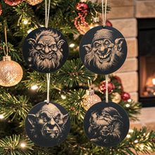 Load image into Gallery viewer, Ornament - Black - Gnomes - Set of 4