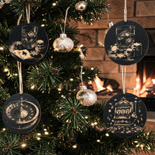Load image into Gallery viewer, Ornament - Black - Casino Gambling - Set of 4