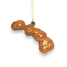 Load image into Gallery viewer, Ornament - CUSTOM - Hawaii State with Cities