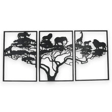 Load image into Gallery viewer, African Triple Art - 3 piece - 17x8 Inches