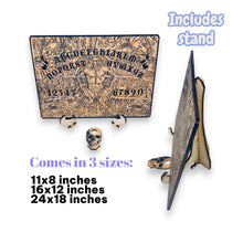 Load image into Gallery viewer, Spirit Board - Dante's Inferno with Skull Cursor WITH STAND - Sign