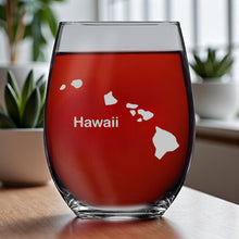Load image into Gallery viewer, 15oz Stemless Wine Glass - Hawaii