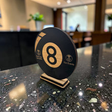 Load image into Gallery viewer, NFC Eight Ball Sign - Your Party and Events - Near Field Communication (PERSONALIZED AND PROGRAMMED)