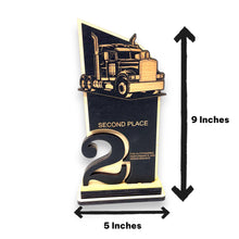 Load image into Gallery viewer, Trophy Award  - Big Rig Diesel - 1st 2nd 3rd Place - 9x5 Inches