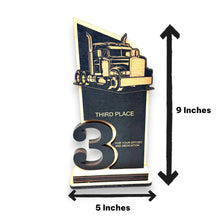 Load image into Gallery viewer, Trophy Award  - Big Rig Diesel - 1st 2nd 3rd Place - 9x5 Inches