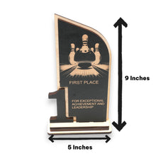 Load image into Gallery viewer, Trophy Award  - Bowling - 1st 2nd 3rd Place - 9x5 Inches