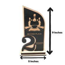Load image into Gallery viewer, Trophy Award  - Bowling - 1st 2nd 3rd Place - 9x5 Inches