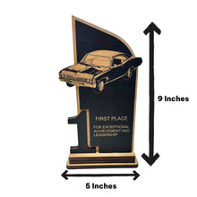 Load image into Gallery viewer, Trophy Award  - Car Show - 1st 2nd 3rd Place - 9x5 Inches