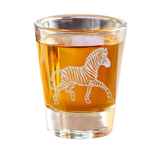 Load image into Gallery viewer, 2oz Zebra Shot Glass