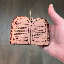 Load image into Gallery viewer, 10 Commandments - Cedar Ornament