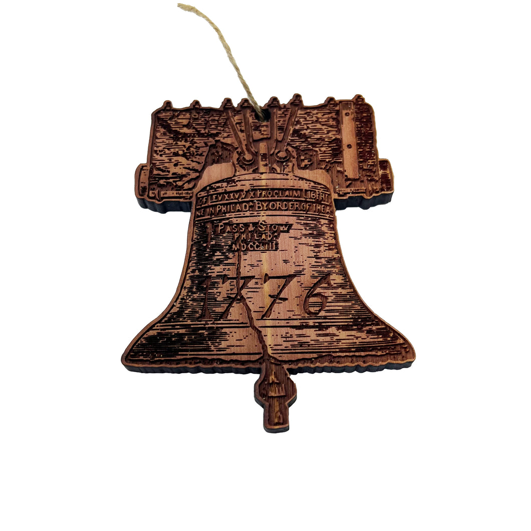 1776 Liberty Bell - Cedar Ornament