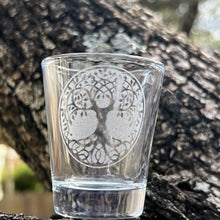 Load image into Gallery viewer, 2oz Celtic Tree of Life Shotglass LASER