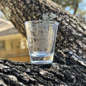 2oz Free Range American Bison Shotglass LASER