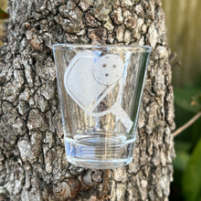 Load image into Gallery viewer, 2oz PickleBall Shotglass LASER