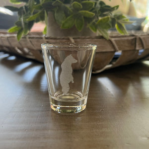 2oz Standing Polar Bear Shotglass LASER