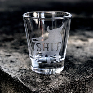 2oz Bullsh.t Shot glass