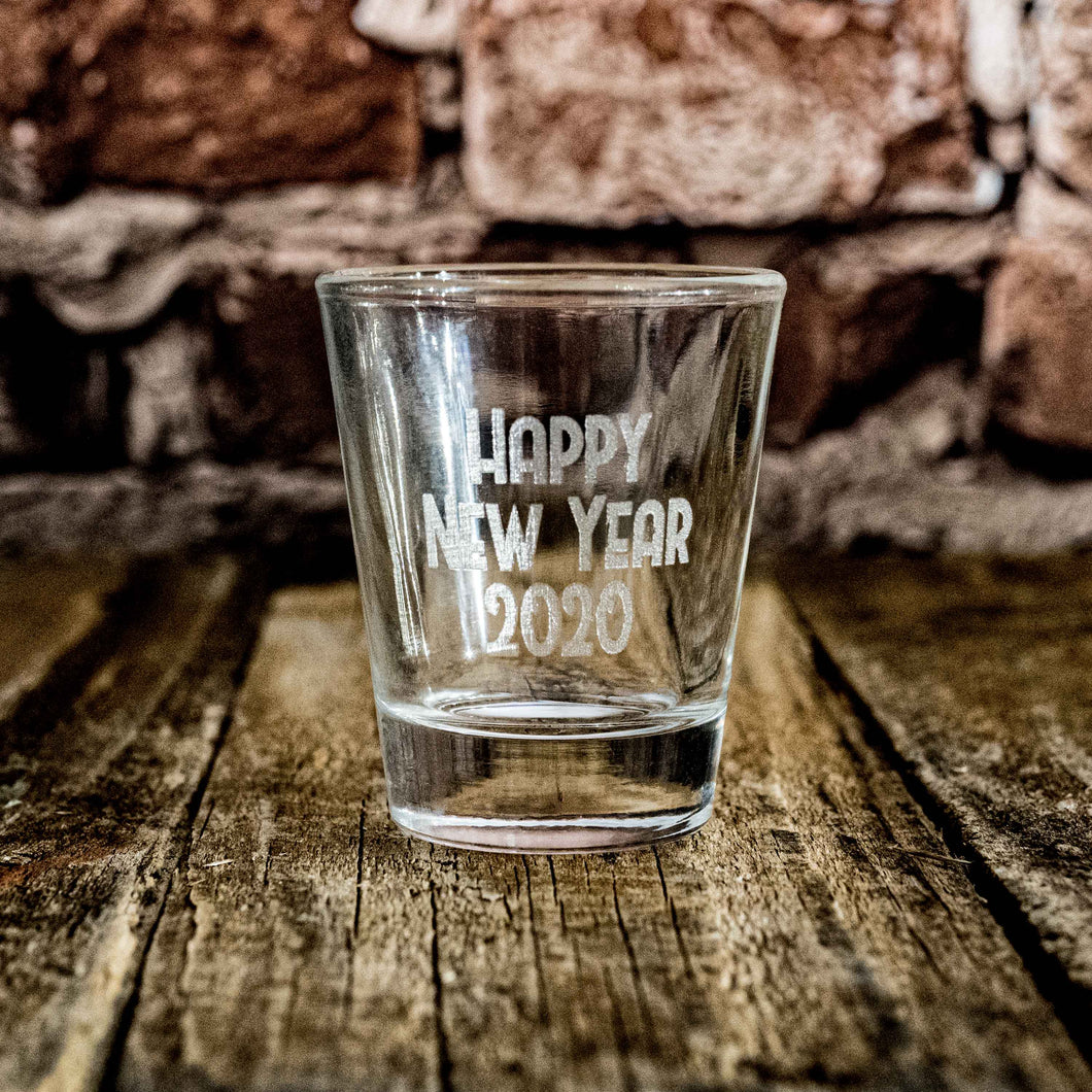 2oz Custom 3 Line Shot glass PERSONALIZED