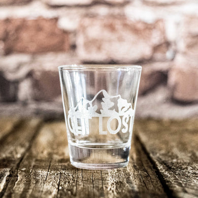 2oz Get Lost Shot glass