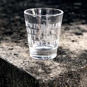 2oz Lineman Poem Shot glass