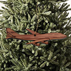 747 Jet Airplane - Cedar Ornament