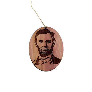 Abe Lincoln - Cedar Ornament