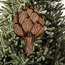 Load image into Gallery viewer, Artichoke - Cedar Ornament