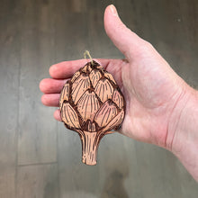 Load image into Gallery viewer, Artichoke - Cedar Ornament