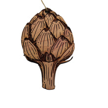 Load image into Gallery viewer, Artichoke - Cedar Ornament