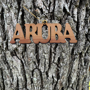 Aruba - Cedar Ornament