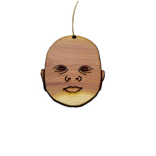 Load image into Gallery viewer, Baby Face - Cedar Ornament