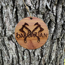 Load image into Gallery viewer, Barbarian - Cedar Ornament