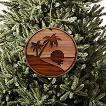 Load image into Gallery viewer, Beach Sunrise - Cedar Ornament