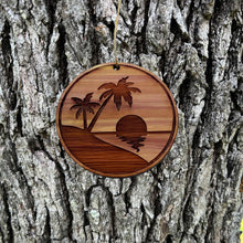 Load image into Gallery viewer, Beach Sunrise - Cedar Ornament