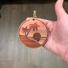 Load image into Gallery viewer, Beach Sunrise - Cedar Ornament