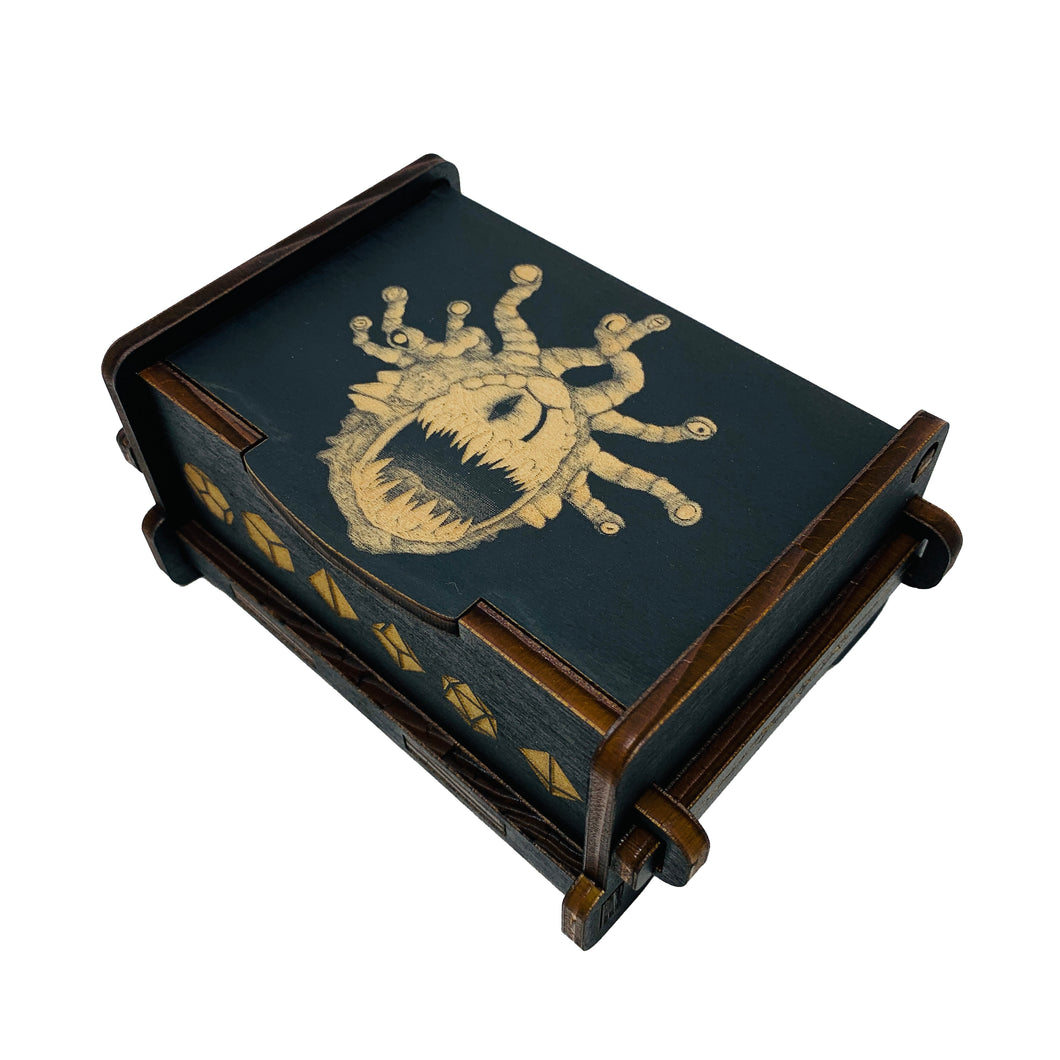 Dice Box - Black - Beholder - 6x4x3