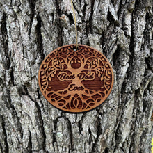 Load image into Gallery viewer, Best Dad Ever Celtic Tree of Life - Cedar Ornament