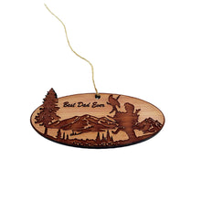 Load image into Gallery viewer, Best Dad Ever Eagle Nest - Cedar Ornament