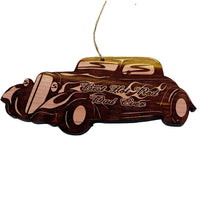 Load image into Gallery viewer, Best Hot Rod Dad Ever 34 Coupe - Cedar Ornament