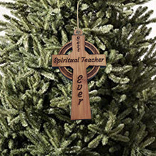 Load image into Gallery viewer, Best Pastor Ever Celtic Cross - Cedar Ornament