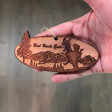 Load image into Gallery viewer, Best Uncle Ever Eagle Nest - Cedar Ornament