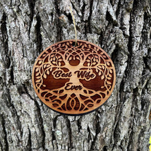 Load image into Gallery viewer, Best Wife Ever Celtic Tree of Life - Cedar Ornament