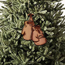 Load image into Gallery viewer, Boxing Gloves - Cedar Ornament