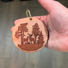 Load image into Gallery viewer, Buck and Doe - Cedar Ornament