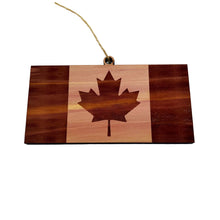 Load image into Gallery viewer, Canada Flag - Cedar Ornament