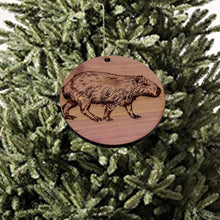 Load image into Gallery viewer, Capybara - Cedar Ornament