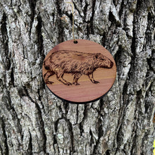 Load image into Gallery viewer, Capybara - Cedar Ornament