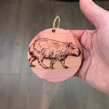 Load image into Gallery viewer, Capybara - Cedar Ornament