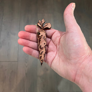 Carrot - Cedar Ornament